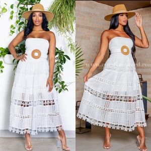 Everything White Embroidery Dress